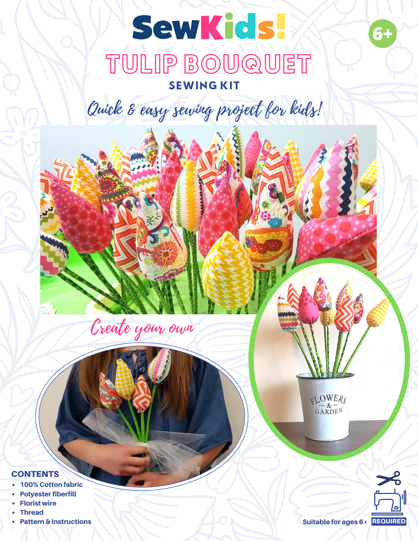 Tulip Bouquet Sewing Kit