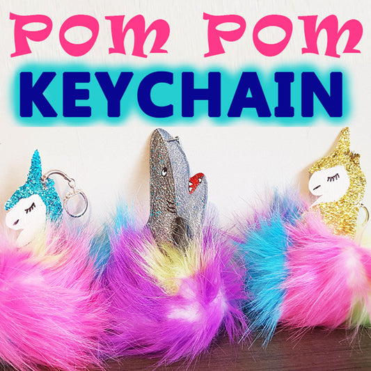 Pom Pom Keychain